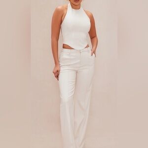 NWT. Elegant Off-White Women's Pants